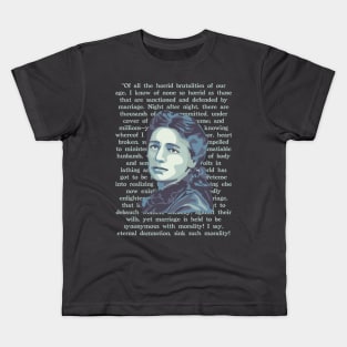 Victoria Woodhull Portrait and Quote Kids T-Shirt